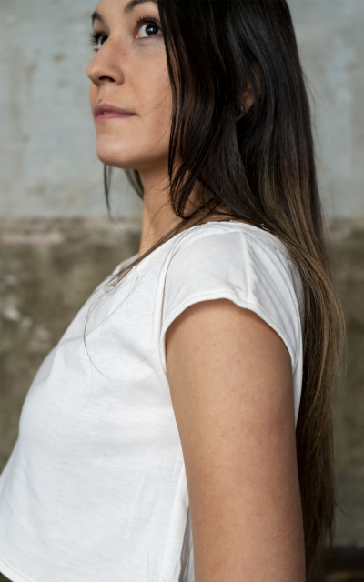 T- SHIRT TOP BLANC