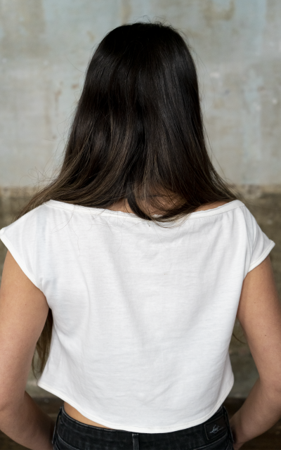 T- SHIRT TOP BLANC