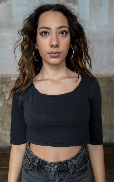 CROP TOP 3/4 NOIRE
