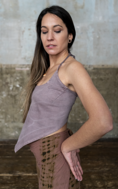 CROPTOP AUBERGINE