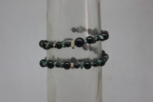 PALMA NEGRA Y TURQUESA